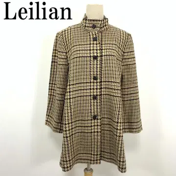 LA5484 레리안 실크 체크 자켓 코트 베이지 13+