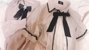 지뢰계 양산형 블라우스 2장 세트