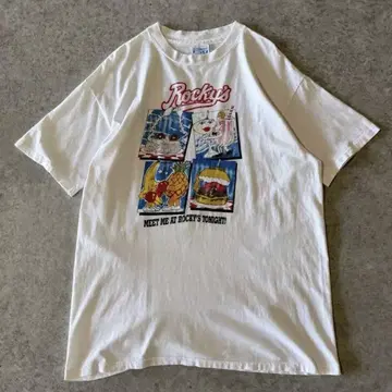 Hanes 헤인즈 80s 싱글 스티치 USA제 프린트 티셔츠