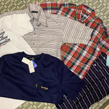 남성용 [묶음 판매] 5장 셔츠 L XL