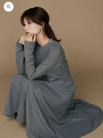 Audire 데일리 저지 드레스 (헤더 그레이)