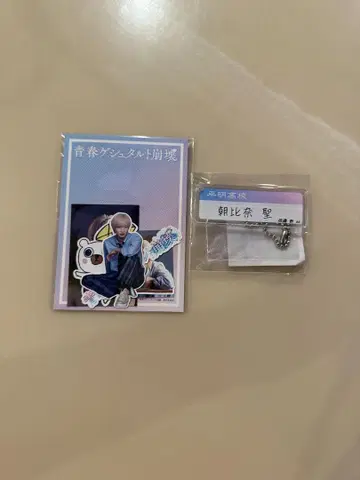 청춘 게슈타르트 붕괴 스티커 세트 네임 키링 사토 신 as 아사히나 세이