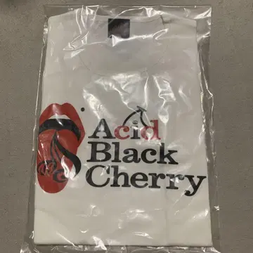 Acid Black Cherry 로고 화이트 티셔츠