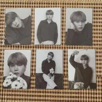 BTS SUGA MONOCHROME 흑백 미니 사진 컴플리트