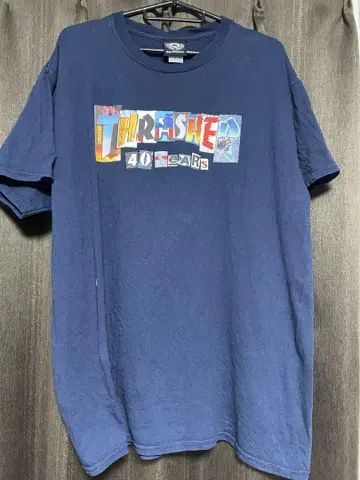 Thrasher 40주년 기념 티셔츠 네이비