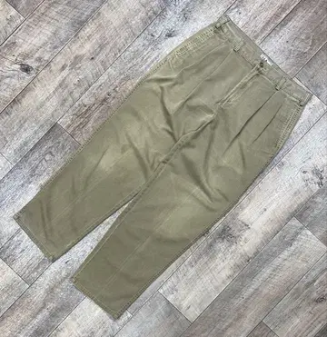 90'S LL Bean 코튼 투 플리츠 치노 팬츠 탄 W33L30