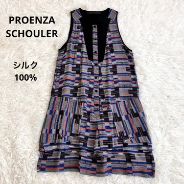 PROENZA SCHOULER 실크 100% 슬리브리스 원피스