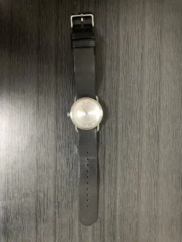 tid watch 티드 손목시계 블랙 벨트 다이얼 실버
