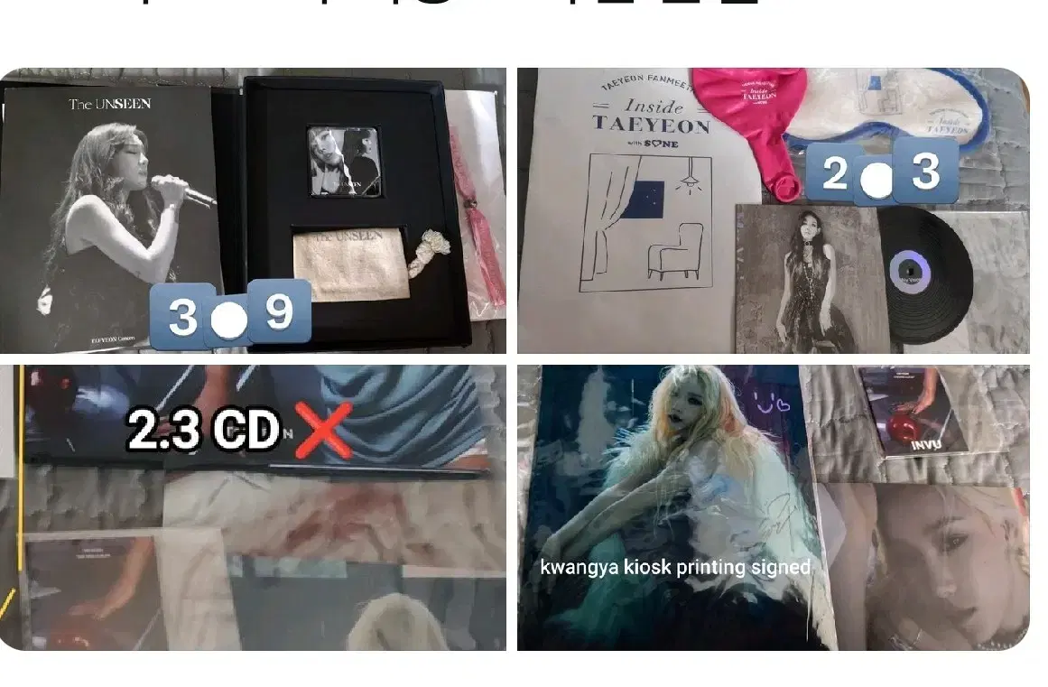 Girls Generation taeyeon Concert key DVD Fanmeeting LP Cos INVU NVi album