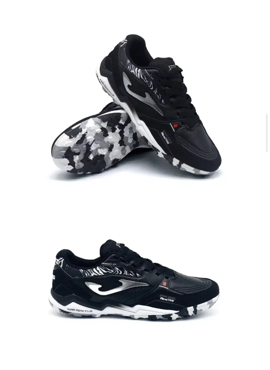 New) Joma Reactive Futsal Shoes TF 265 Black & Gray