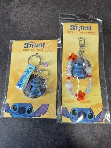 릴로 & 스티치 실사 영화 마스코트 비즈 스트랩 마스코트 키링