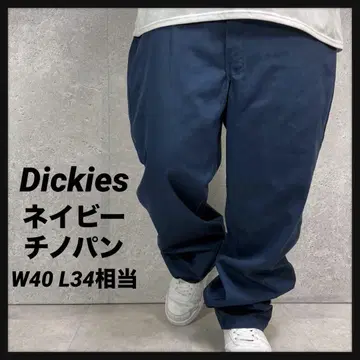 디키즈 네이비 치노 팬츠 워크 빅 사이즈 W40 L34 상당