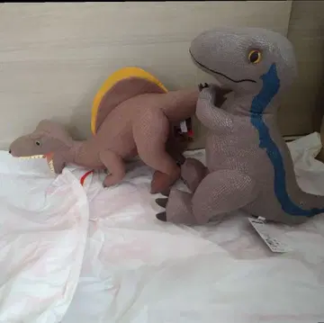 쥬라기 월드 블루 랩터 스피노사우루스 봉제 인형 공룡