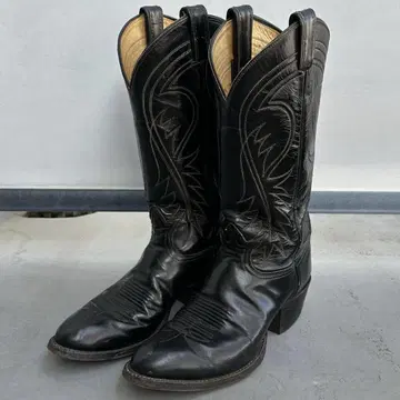 70s 토니 라마 Tony Lama 웨스턴 부츠 25cm 7위 블랙 택