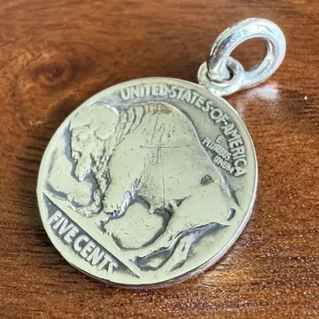 silver925 견고한 [미사용 새상품] 빈티지 코인 펜던트 1927