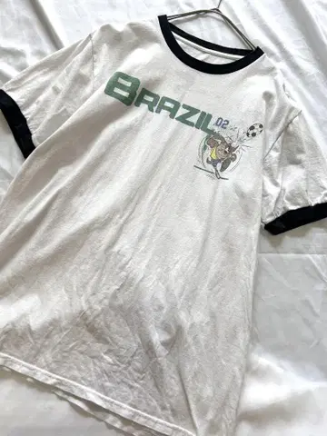 루니 툰즈 링거 티셔츠 축구 구제 의류 워너