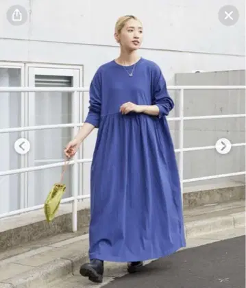 FREAK'S STORE 한정판 허리 개더 절개 맥시 원피스