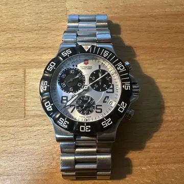 Victorinox 크로노그래프 손목시계 실버/블랙