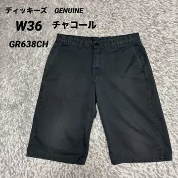 00s 디키즈 GENUINE 하프 팬츠 차콜 그레이 W36