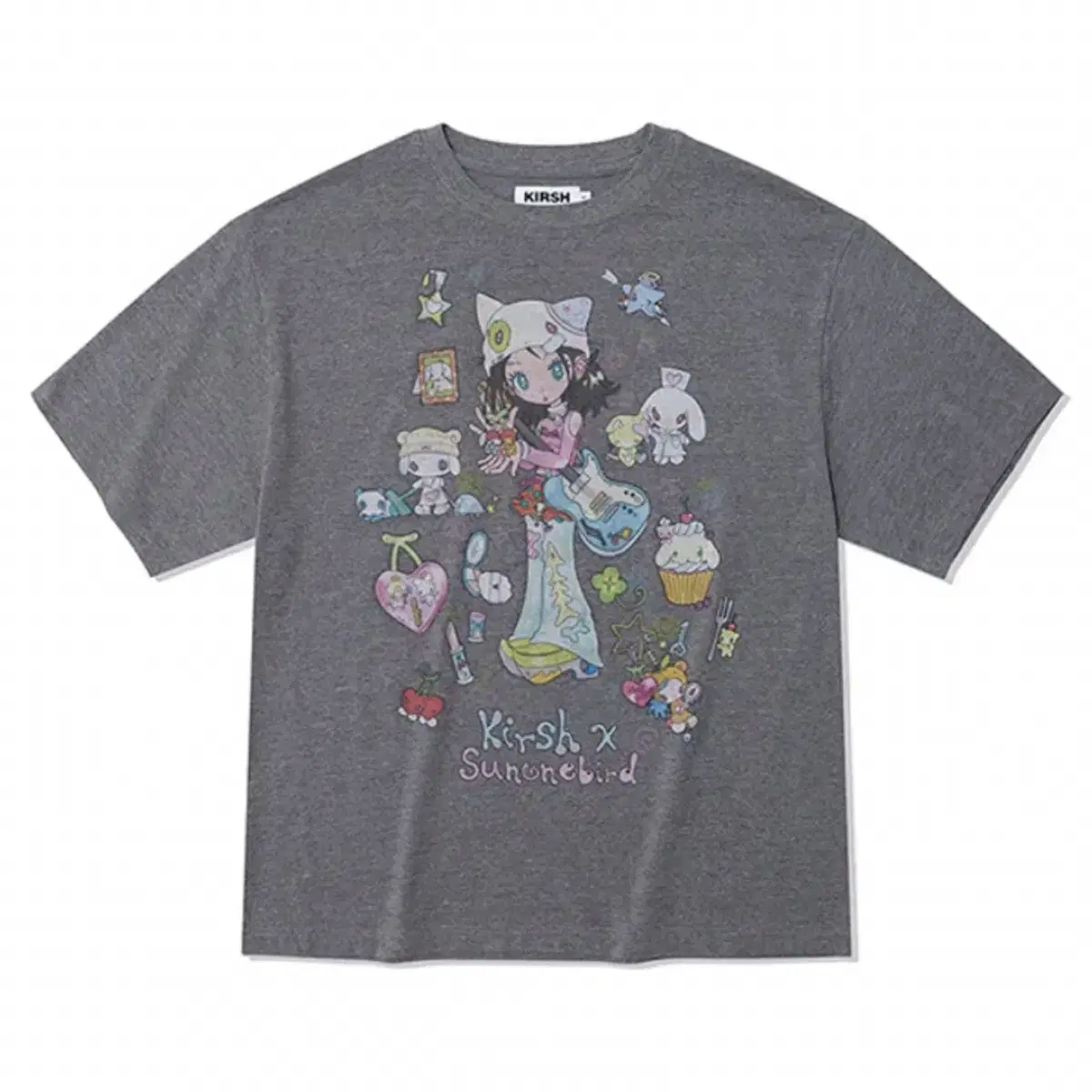 ★KIRSH★ Kirsh X Sun One Bird Main Graphic Big Oversized T- MUSINSA公式 | KIRSH Kirsh x Sun One Bird Big Oversized Eye T
