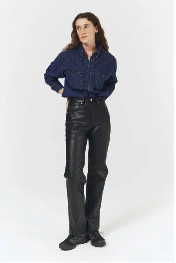 [MUSINSA] DUNST FOR WOME 가죽 팬츠