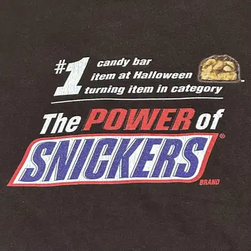 00s SNICKERS 기업 티셔츠 빈티지 스니커즈