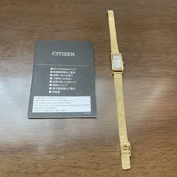 CITIZEN 골드 메쉬 손목시계