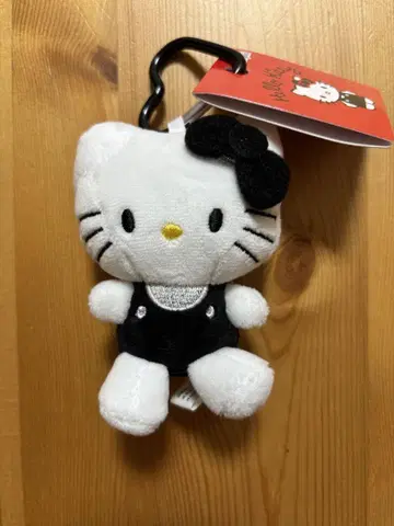 헬로키티 봉제 인형 키링 블랙