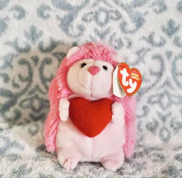 Ty Beanie Babies 핑크 탄력 쥐 봉제 인형