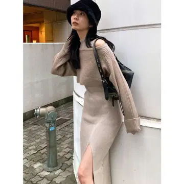 EMODA MULTI WAY PAIR MAXI 원피스 (베이지)