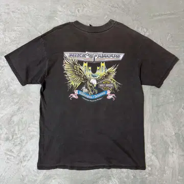 90s USA제 할리 데이비슨 티셔츠 페이드 이글