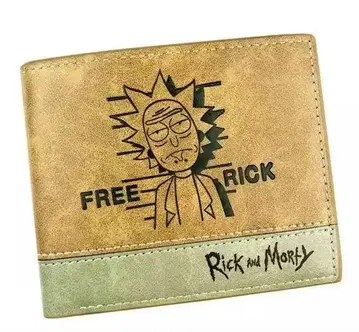 릭 앤 모티 Rick and morty 접이식 지갑 두겹 지갑