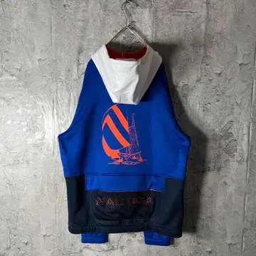 노티카 nautica 빅 로고 세일링 후드티 백 프린트 M~L