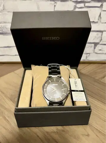 손목시계 세이코 셀렉션 솔라 페어 SBPX103 남성용 실버