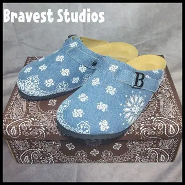 Bravest Studios 샌들 DENIM PAISLEY MULE