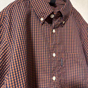 몽벨 반팔 셔츠 체크 구제 의류