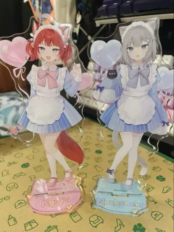 nachoneko 아크릴 스탠드 훼미리마트 2개 세트