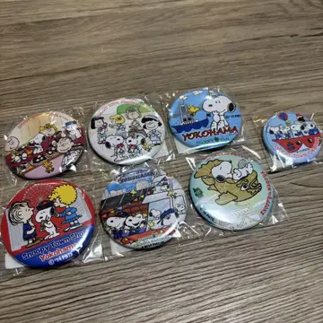스누피 캔뱃지 7개 세트