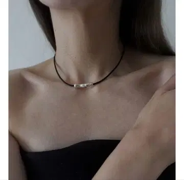 cow leather choker 초커
