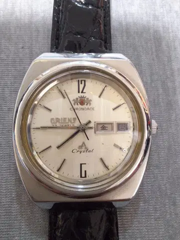 초희귀 앤티크 ORIENT Chronoace 자동 감기 손목시계