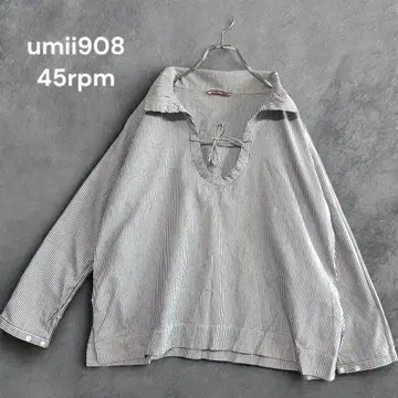 Umii908 45R 히코리 블라우스 셔츠 스키퍼 45rpm