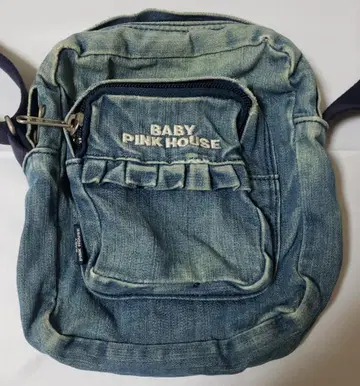 초레어 빈티지 BABY PINK HOUSE 데님 미니백