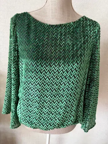 앨리스 올리비아 7부 소매 상의