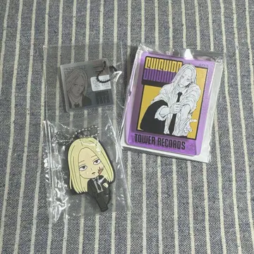 사카모토 데이즈 시시바 러버 스트랩 아크릴 배지 CD풍 키링