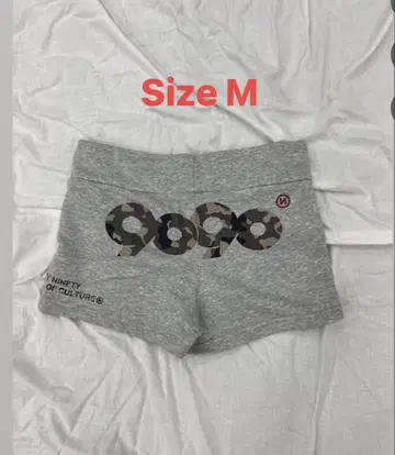9090 걸 90 로고 걸 마이크로 쇼츠 M