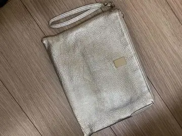 골드 가죽 클러치 백