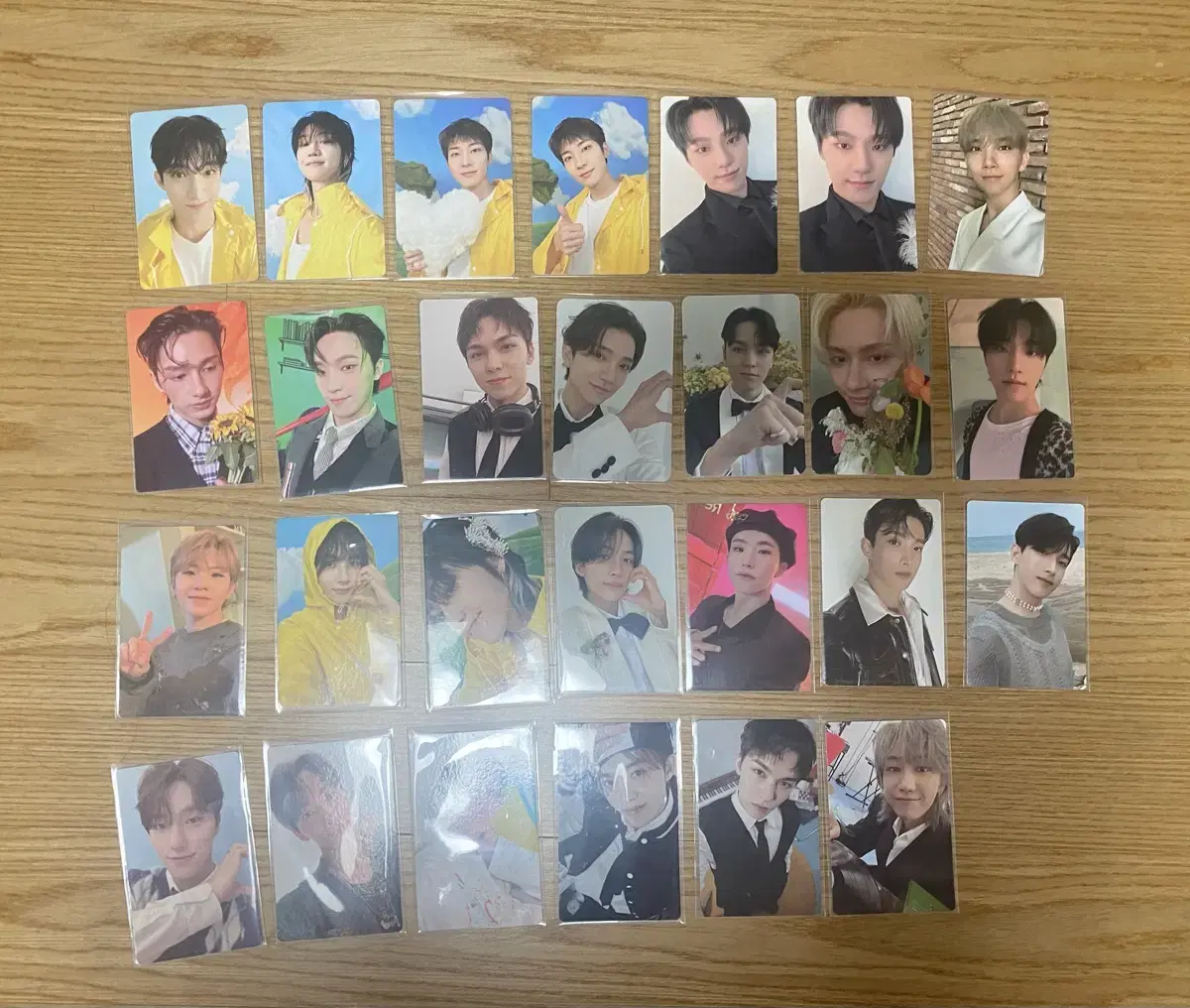 Seventeen poca bulk wts scoups han joshua jun hoshi wonwoo woozi the8 mingyu dk seungkwan vernon dino