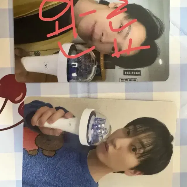 슈퍼주니어 동해 은혁 디앤이 응원봉 포카