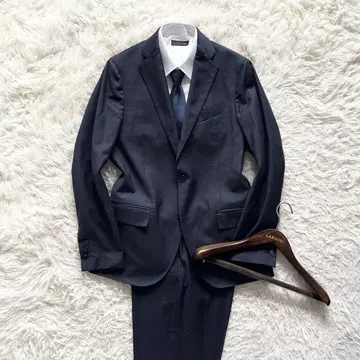 <>LARDINI 네이비 울 수트 사이즈 46