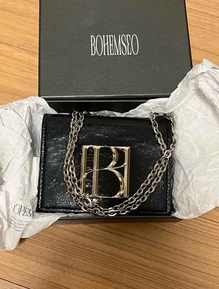 Bohemian Seoul Chain Accordion Wallet Bag